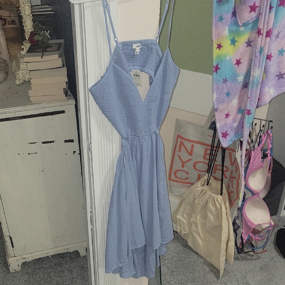 Aerie Open Back Midi Dress, Large